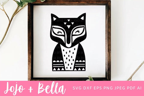 Fox Svg, Winter Fox Svg, Christmas Fox Svg, Christmas Shirt Svg, Christmas Gift png, Christmas Sign DXF, Christmas Svgs, Christmas Ornament SVG SVG Jojo&Bella 