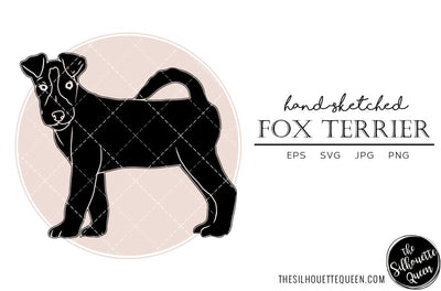 Fox Terrier Sketch SVG Loveleen Kaur 