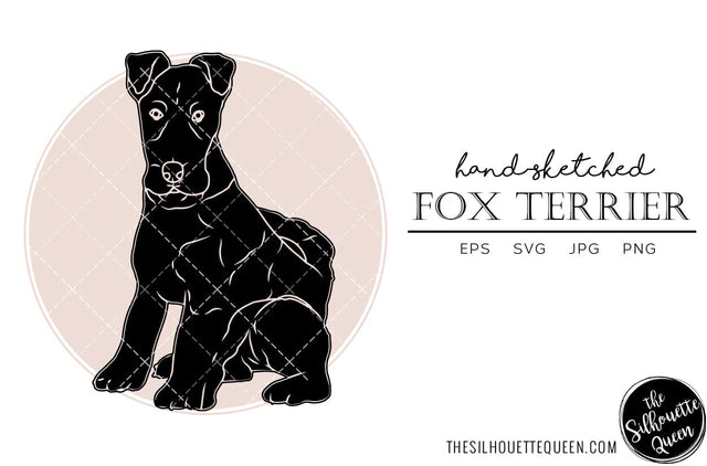 Fox Terrier Sketch SVG Loveleen Kaur 