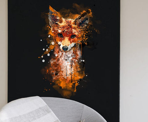 Fox Watercolor Sublimation Clipart PNG Sublimation nikola 