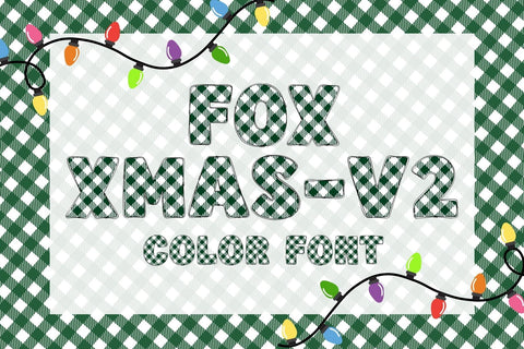 Fox Xmas-V2 Color Font Font Fox7 By Rattana 