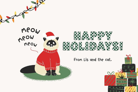 Fox Xmas-V2 Color Font Font Fox7 By Rattana 