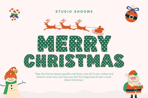 Fox Xmas-V4 Color Font Font Fox7 By Rattana 