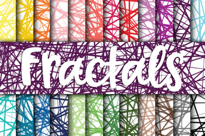 Fractals Digital Papers Digital Pattern Old Market 