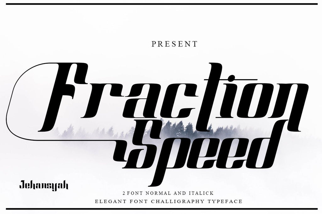 Fraction Font Design Fraction Speed - So Fontsy