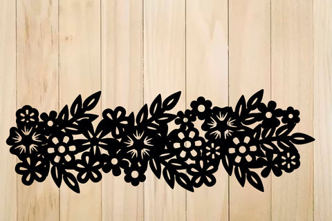 Frame Cutting Templates, Flower Wreath, Floral Heart SVG SVG Yuliya 