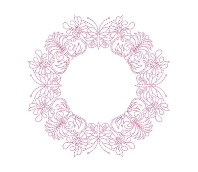 Frame embroidery design, Flower frame embroidery design, Machine embroidery design, 10 sizes Embroidery/Applique DESIGNS Nino Nadaraia 