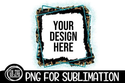 FRAME - Fall -Turquoise - Leopard - Halloween- Sublimation Sublimation On the Beach Boutique 