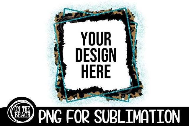 FRAME - Fall -Turquoise - Leopard - Halloween- Sublimation Sublimation On the Beach Boutique 