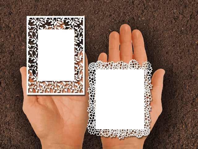 Frame Flower Paper cut SVG Johan Ru designs 
