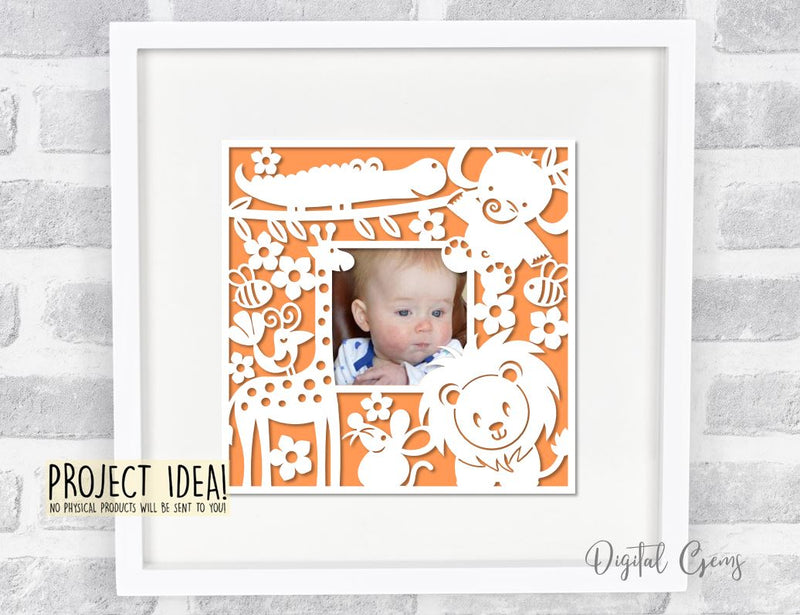 Frame paper cut design bundle. - So Fontsy
