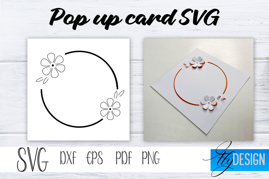 Frame Pop Up Card SVG, Pop-Up Greeting Card, Cricut Pop Up Card, Love ...
