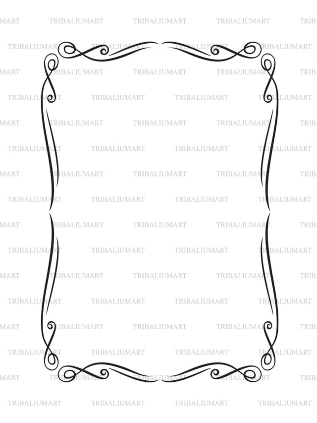 Frame with ornaments SVG TribaliumArtSF 