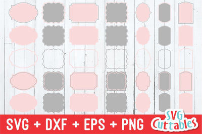 Frames SVG / Labels SVG set A SVG Svg Cuttables 
