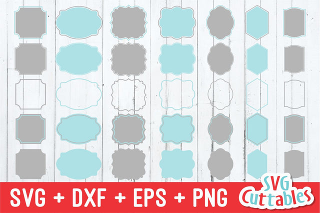 Frames SVG / Labels SVG set B SVG Svg Cuttables 
