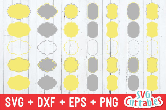 Frames SVG / Labels SVG set C SVG Svg Cuttables 