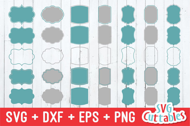 Frames SVG / Labels SVG set D SVG Svg Cuttables 
