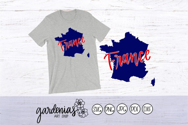 France Hand Lettered SVG Gardenias Art Shop 