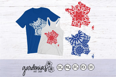France Mandalas SVG Gardenias Art Shop 