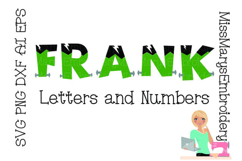 Frank Letters SVG MissMarysEmbroidery 