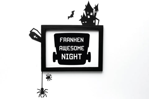 Franken Awesome Night - SVG, PNG, DXF, EPS SVG Elsie Loves Design 