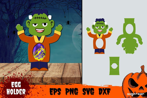 Frankenstein Egg Holder Template | Svg Bundle | Cut Files SVG SvgOcean 