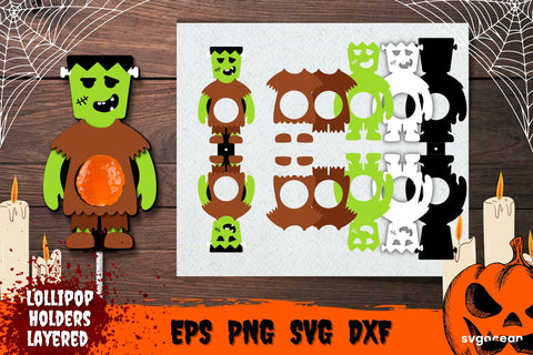 Frankenstein Lollipop Holder | Candy Holders | Svg Bundle | Cut File SVG SvgOcean 