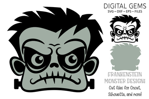 Frankenstein monster SVG Digital Gems 