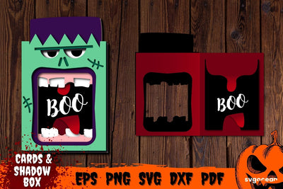 Frankenstein Pop Up Card Template | Pop-up | Cut Files SVG SvgOcean 