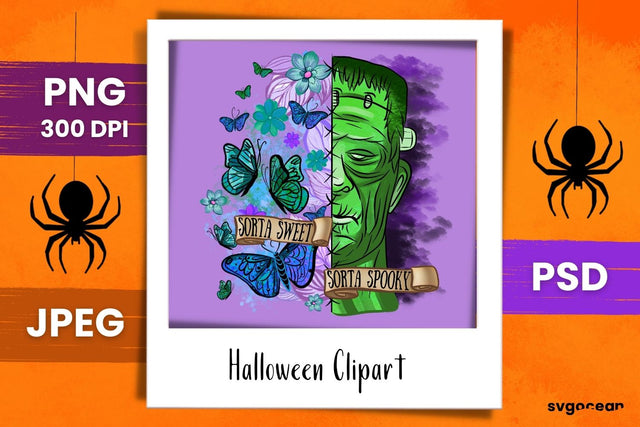 Frankenstein Sublimation | PNG Bundle | Sorta Sweet Sorta Spooky SVG SvgOcean 