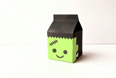 Frankenstein's Monster Milk Carton Box SVG 3D Paper Risa Rocks It 