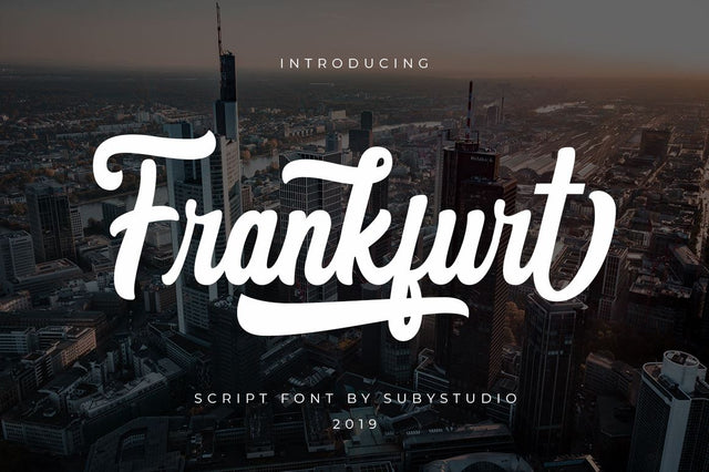 Frankfurt Script Font Font Suby Studio 