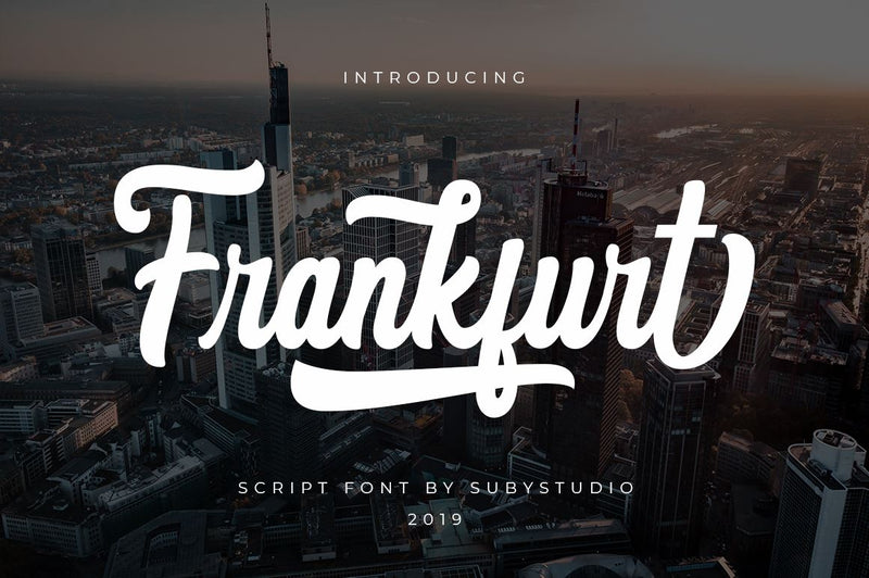 Frankfurt Script Font Font Suby Studio 