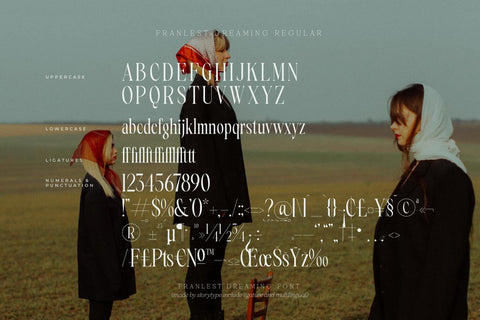 Franlest Dreaming Typeface Font Storytype Studio 