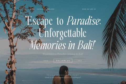 Franlest Dreaming Typeface Font Storytype Studio 