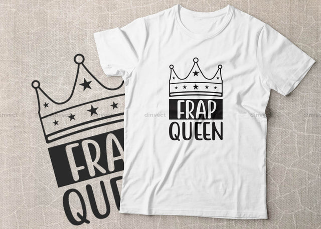 Frap queen SVG Cut File, Keto SVG, Drinking Coffee Cut file, Keto Life, Mom Life, Coffee sayings, Coffee Tshirt Design, Craft File, Cut File, Cameo, Digital File, Instant Download SVG Dinvect 