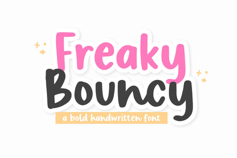 Freaky Bouncy Font Allouse.Studio 
