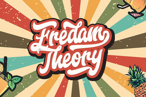 Fredam Theory - Retro Bold Script Font Font StringLabs 
