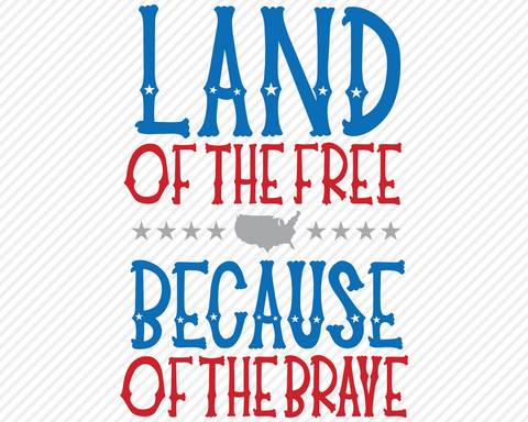 Free & Brave | Patriotic SVG SVG Texas Southern Cuts 