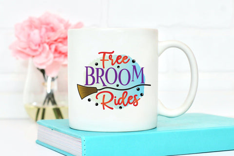 Free Broom Rides, Halloween PNG Sublimation Sublimation CraftLabSVG 