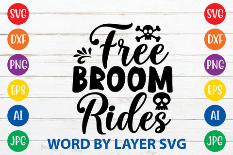 Free Broom Rides, Halloween SVG Design SVG Rafiqul20606 