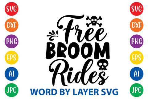 Free Broom Rides, Halloween SVG Design SVG Rafiqul20606 