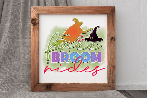 Free broom rides Sublimation PNG, Sublimation Halloween Design Sublimation Regulrcrative 