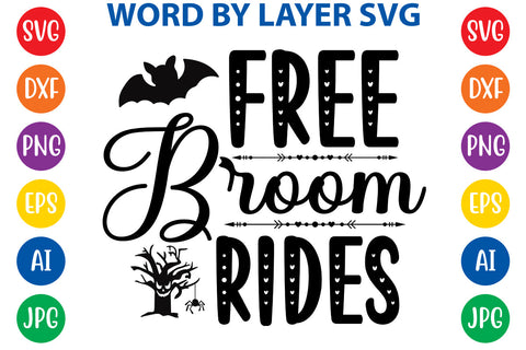 Free Broom Rides SVG Design SVG Rafiqul20606 