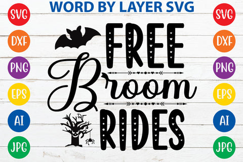 Free Broom Rides SVG Design SVG Rafiqul20606 