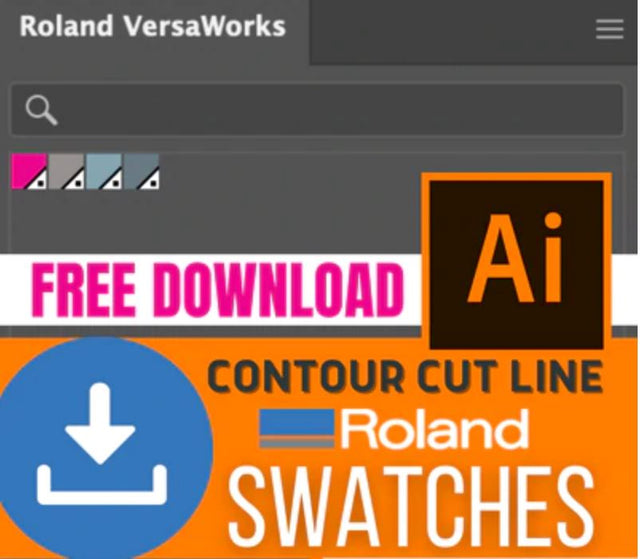 Free Download: Roland VersaWorks Color Swatches for Adobe Illustrator SVG So Fontsy Design Shop 