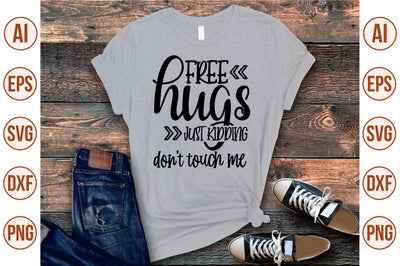 free hugs just kidding don't touch me svg SVG shah alam 