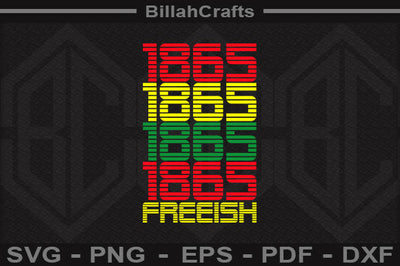Free-ish 1865 Juneteenth SVG File SVG BillahCrafts 