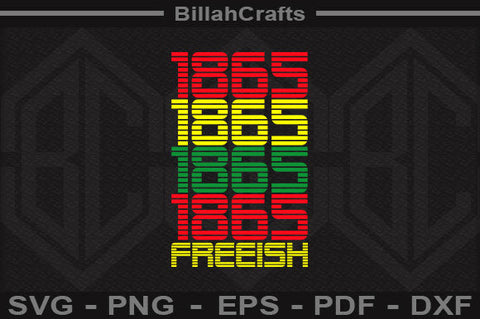 Free-ish 1865 Juneteenth SVG File SVG BillahCrafts 