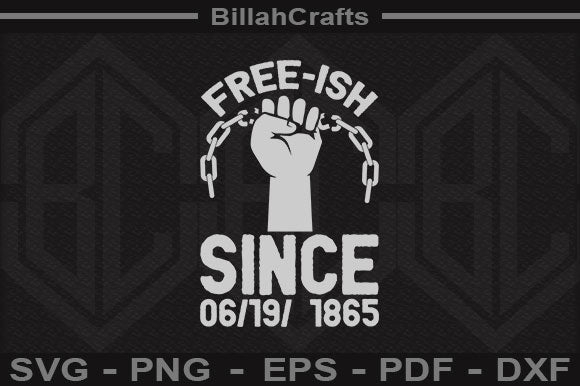 Free-ish Since 06 19 1865 SVG File SVG BillahCrafts 